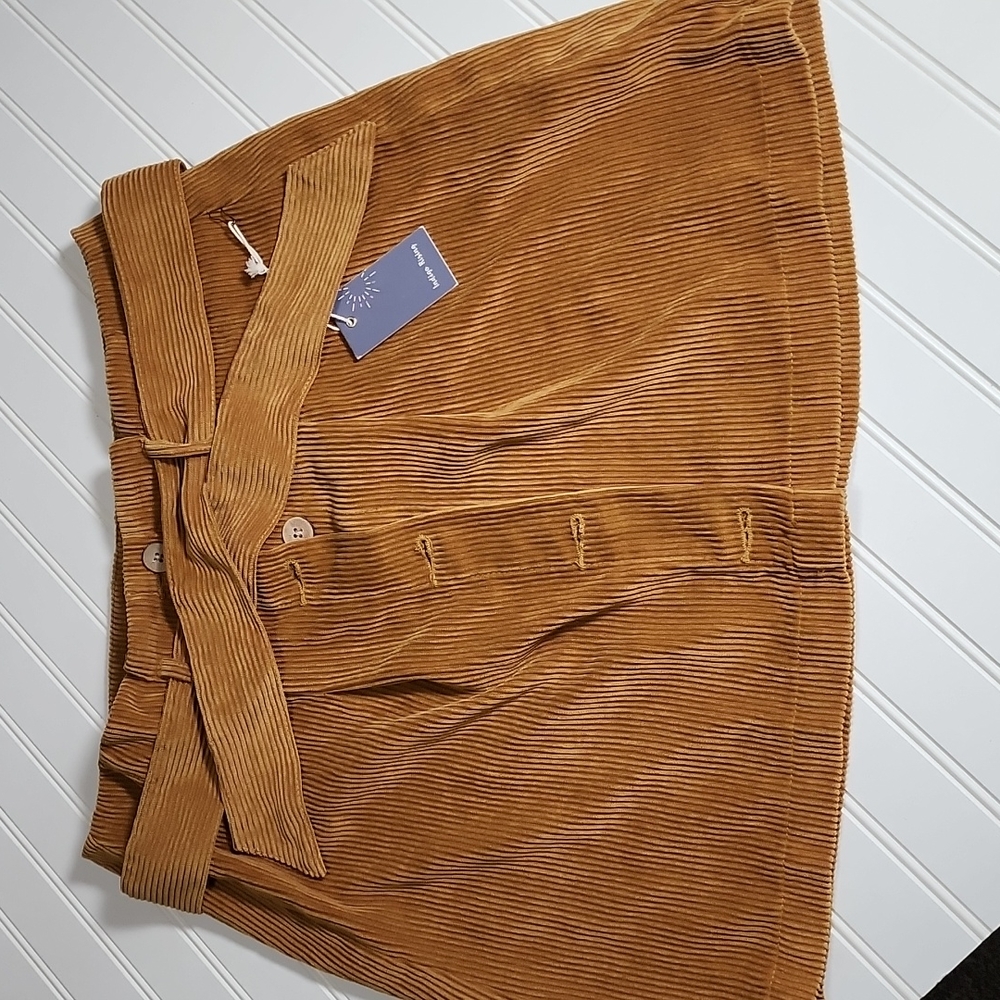Indigo Rising Rust button front skirt XL